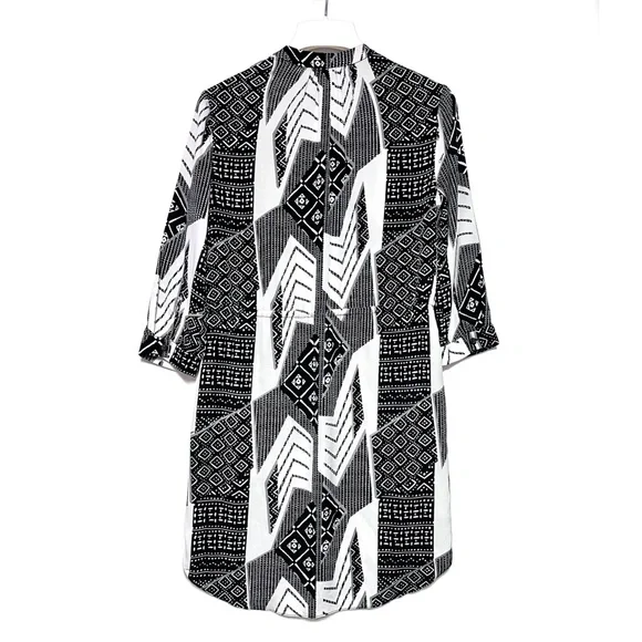 Diana von Furstenberg x Revolve Freya Silk Stretch Shirt Dress Size 2 FLAWED - Picture 4 of 14